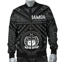 Samoa Men's Bomber Jacket - Samoa Seal In Polynesian Tattoo Style - Polynesian Pride