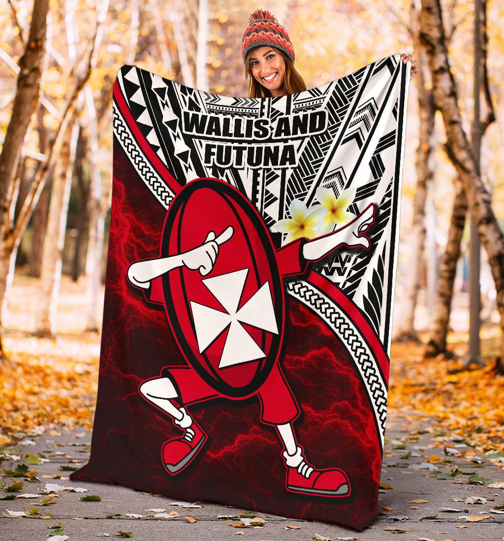 Dab Trend Style Rugby Premium Blanket Wallis and Futuna - Polynesian Pride