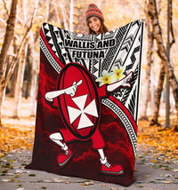 Dab Trend Style Rugby Premium Blanket Wallis and Futuna - Polynesian Pride