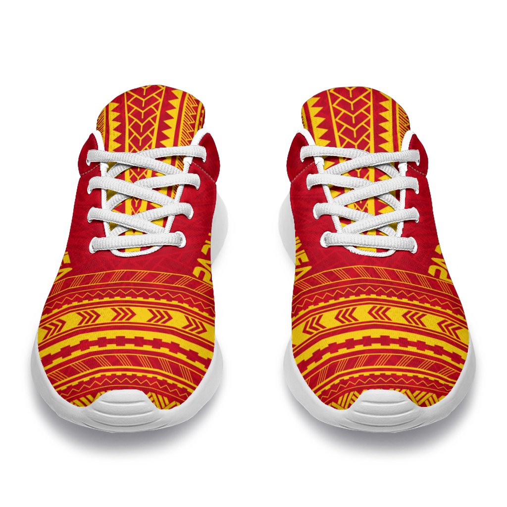 Papua New Guinea Sporty Sneakers - Polynesian Chief Flag Version - Polynesian Pride