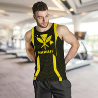 Hawaii Kanaka Polynesian Men's Tank Top Yellow - Polynesian Pride
