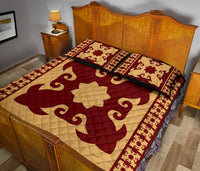 Hawaiian Quilt Pattern Fish Quilt Bed Set - Polynesian Pride