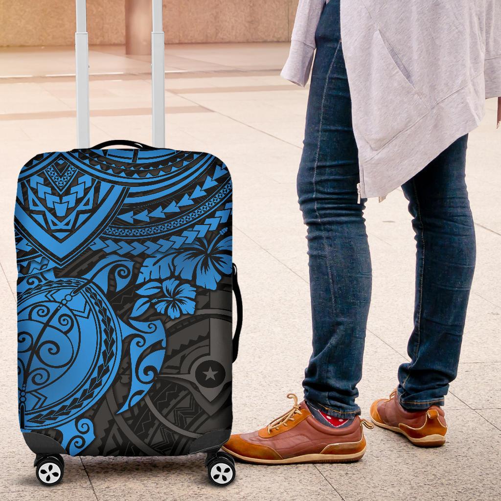 Yap Polynesian Luggage Covers - Blue Turtle - Polynesian Pride