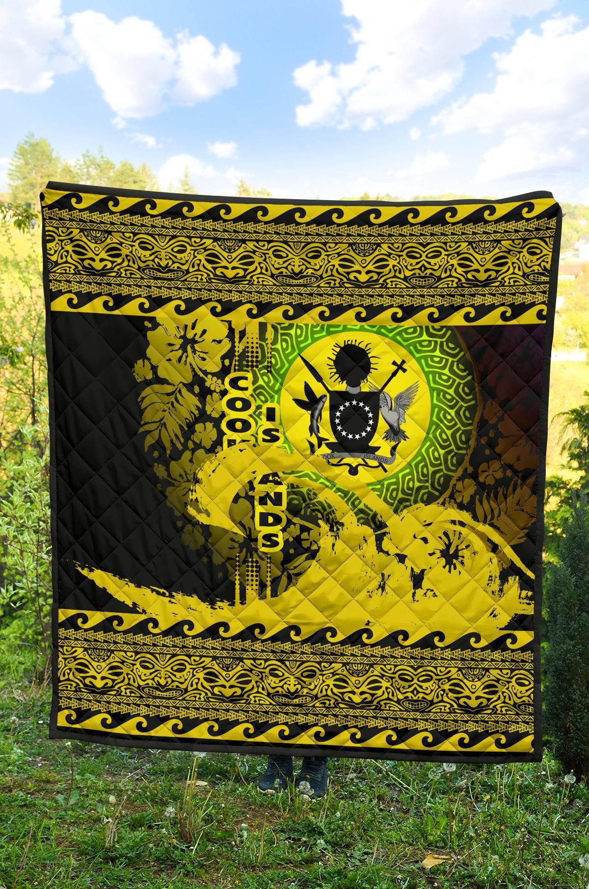 Cook Island Quilt Wave Yellow Design - Polynesian Pride