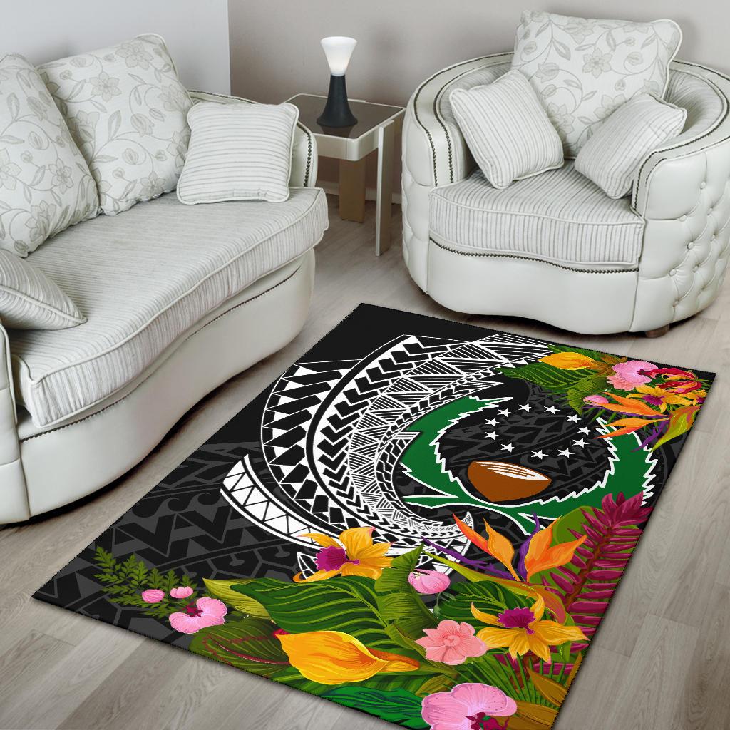Pohnpei State Area Rug - Seal Spiral Polynesian Patterns - Polynesian Pride