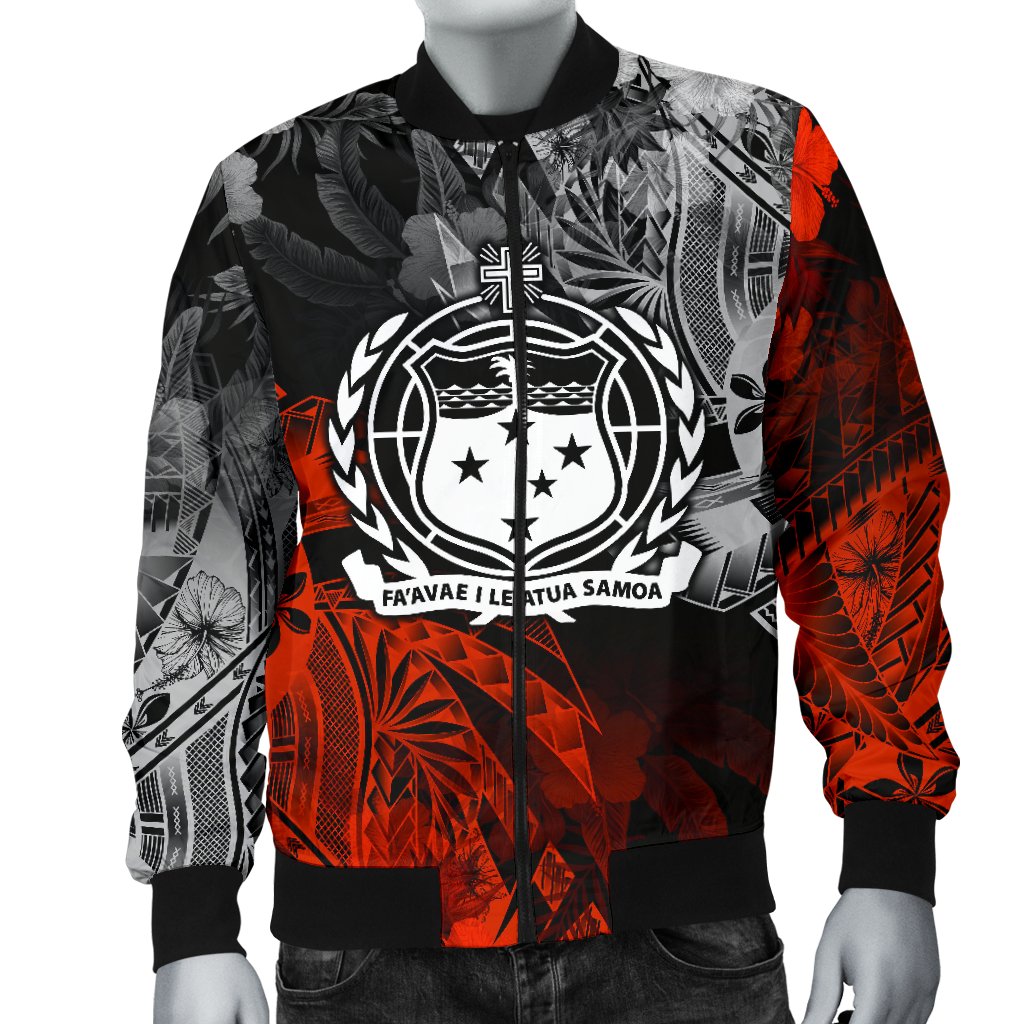 Samoa Polynesian Men's Bomber Jacket - Vintage Polynesian Style - Polynesian Pride