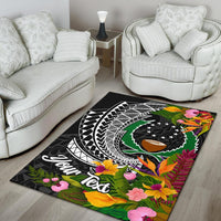Pohnpei State Area Rug - Custom Personalised Seal Spiral Polynesian Patterns - Polynesian Pride