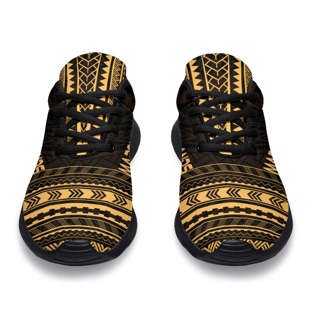 Marquesas Islands Sporty Sneakers - Polynesian Chief Gold Version - Polynesian Pride