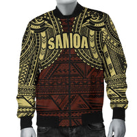 Samoa Spirit Men's Bomber Jacket Black - Polynesian Pride
