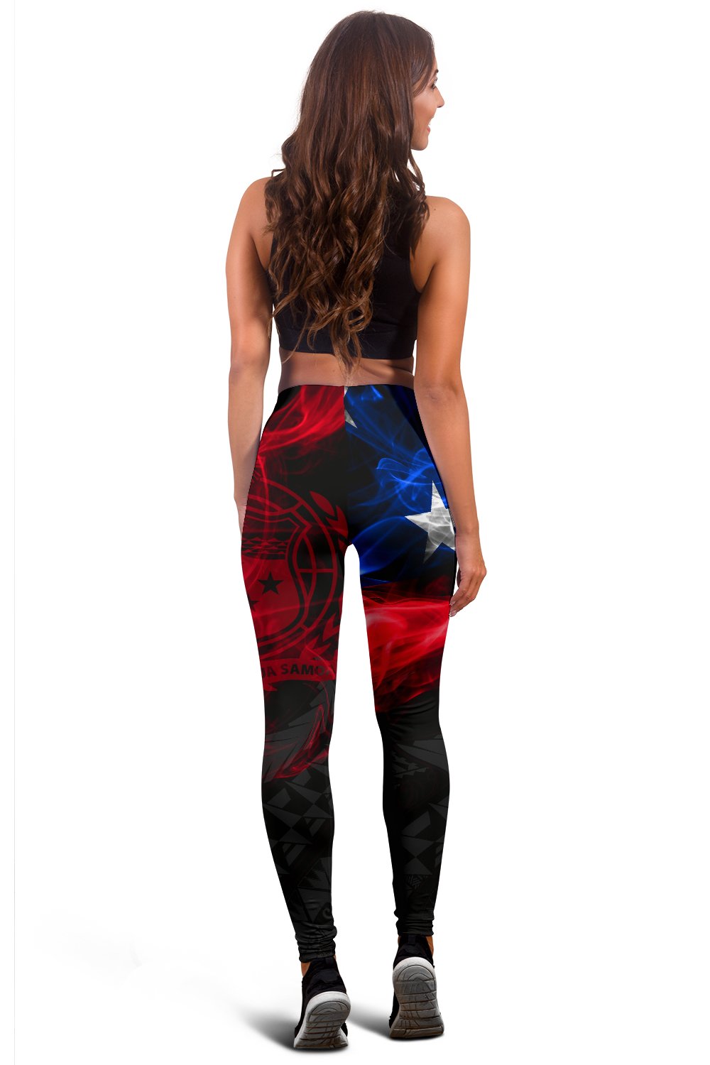 Samoa Polynesian Custom Personalised Women's Legging Smoking Style - Polynesian Pride