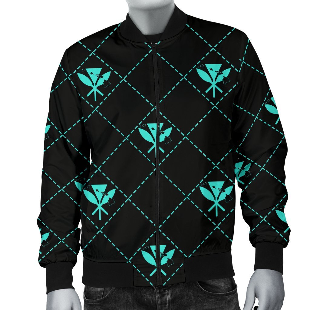 Kanaka Maoli Men's Bomber Jacket Regal AH - Polynesian Pride