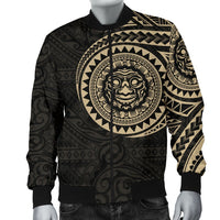 Polynesian Face Tattoo Style Men's Bomber Jacket - Polynesian Pride