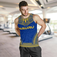 Nauru Men's Tank Top - Polynesian Chief Flag Version - Polynesian Pride