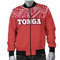 Tonga Men's Bomber Jacket - Polynesian Design - Polynesian Pride