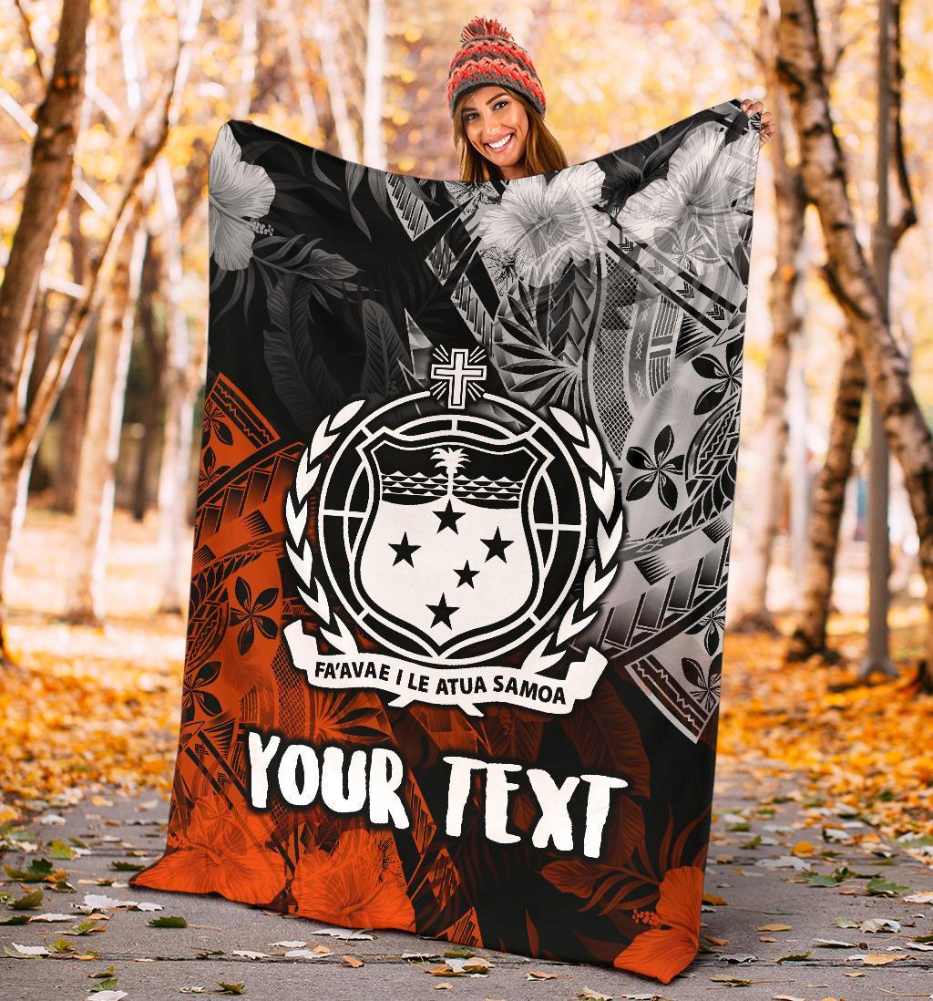 Samoa Polynesian Personalised Premium Blanket - Vintage Polynesian Style - Polynesian Pride