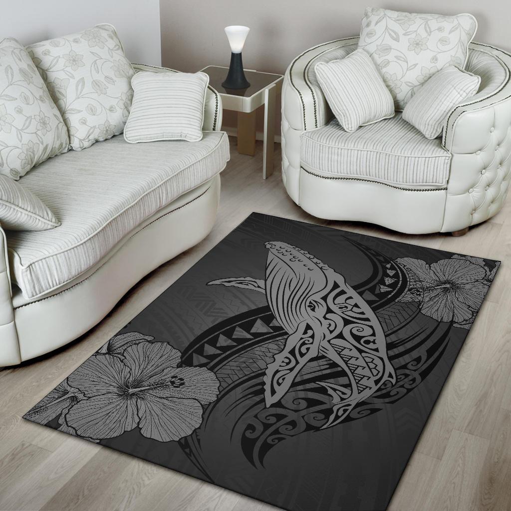 Hawaii Polynesia Whale Hibiscus - Grey - Polynesian Pride