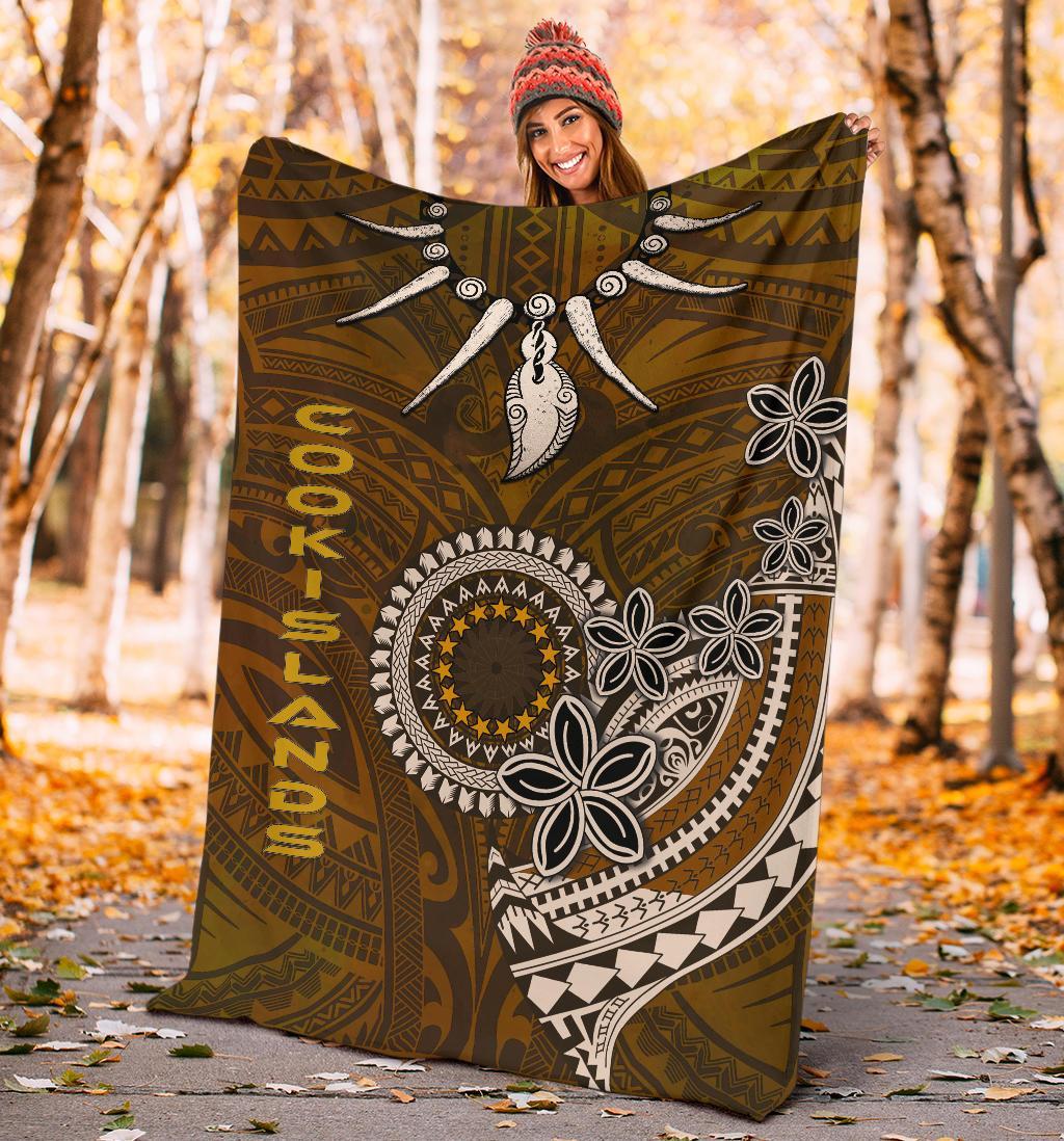 Cook Islands Premium Blankets - Polynesian Boar Tusk - Polynesian Pride