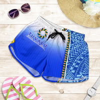 Tuvalu All Over Print Women's Shorts - Ocean Waves - Polynesian Pride