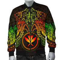 Polynesian Hawaii Bomber Jacket (Men) - Reggae Turtle Manta Ray - Polynesian Pride