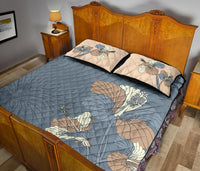 Hawaii Quilt Bed Set - Hibiscus Art Quilt Bed Set - Polynesian Pride