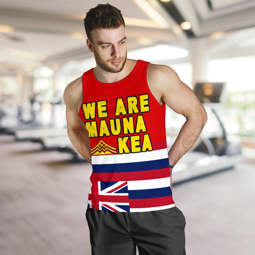 Hawaii Men's Tank Top Flag Mauna Kea - Polynesian Pride