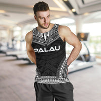 Palau Men's Tank Top - Polynesian Chief Black Version - Polynesian Pride