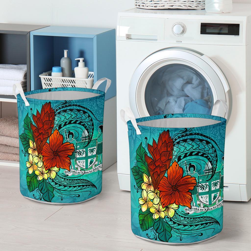 Fiji Laundry Basket - Tropical Flowers Style - Polynesian Pride