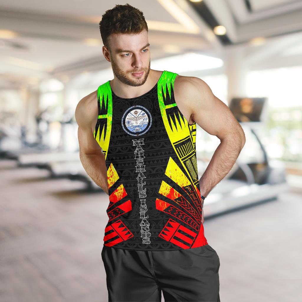 Marshall Islands Men Tank Top - Polynesian Tattoo Reggae - Polynesian Pride