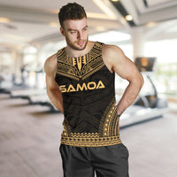 Samoa Men's Tank Top - Polynesian Chief Gold Version - Polynesian Pride