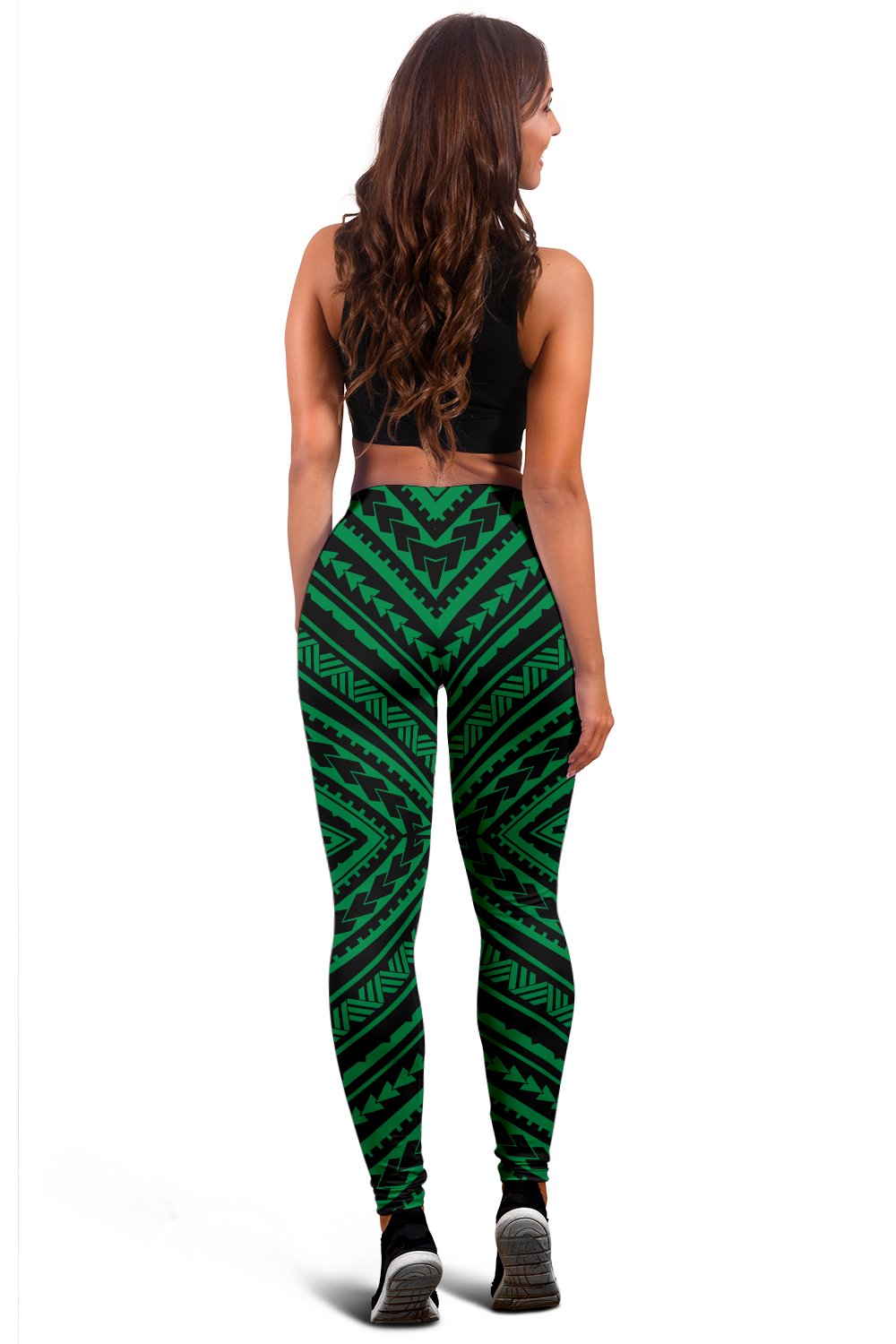 Polynesian Tatau Green Hawaii Women's Leggings AH - Polynesian Pride