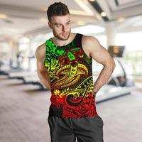 Polynesian Men's Tank Top - Reggae Shark Polynesian Tattoo - Polynesian Pride