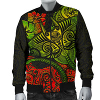 Hawaii Men's Bomber Jacket - Polynesian Manta Ray - Polynesian Pride