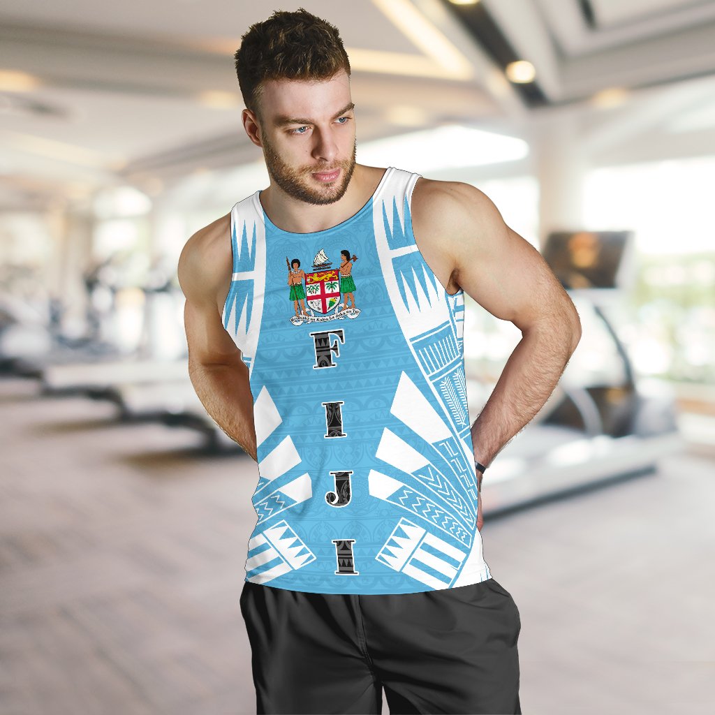 Fiji Men Tank Top - Polynesian Tattoo Flag - Polynesian Pride