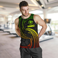 Polynesian Hawaii Men's Tank Top - Reggae Tribal Wave - Polynesian Pride