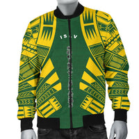 Society Islands Men Bomber Jackets - Polynesian Tattoo Flag - Polynesian Pride
