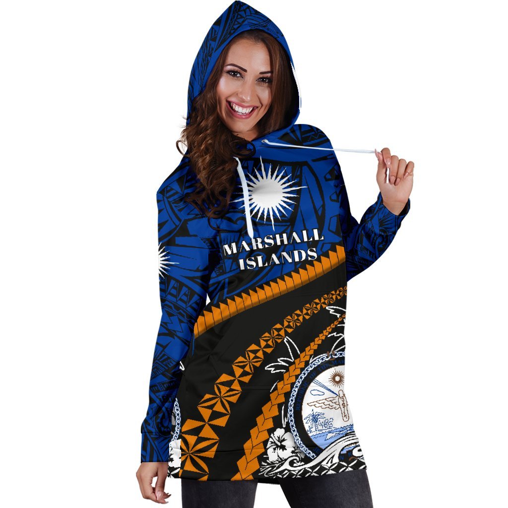 Marshall Islands Women Hoodie Dress - Road To Hometown - Polynesian Pride