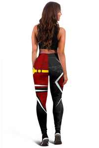 Rotuma Polynesian Women's Leggings - Rotuman Flag - Polynesian Pride