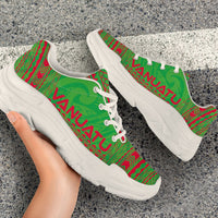 Vanuatu Chunky Sneakers - Polynesian Chief Flag Version - Polynesian Pride