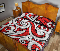 Hawaii Quilt Bed Set Polynesia Maori Ethnic Ornament AH - Polynesian Pride