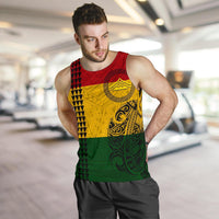 Hawaii Kanaka Flag Polynesian Personalized Men's Tank Top - Mauna Kea Protectors - Polynesian Pride