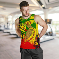Hawaii Reggae Kanaka Maoli Warrior Spearhead Men's Tank Top - Polynesian Pride