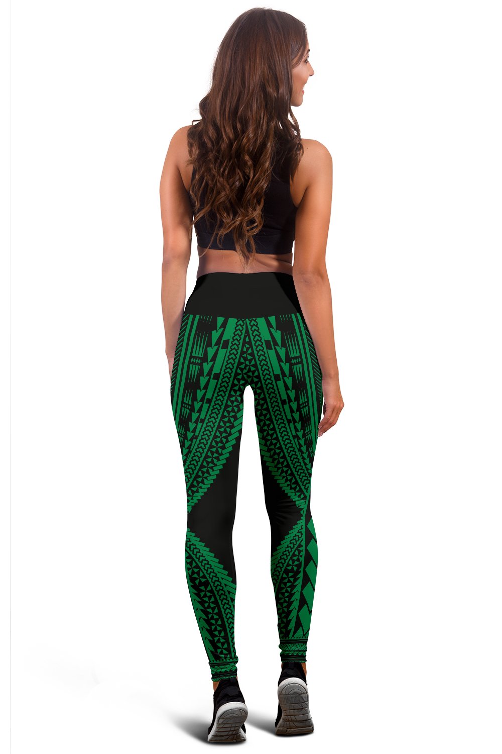 Hawaii Polyneisan Green Color Special Tribal Women's Leggings - Polynesian Pride