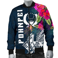 Pohnpei Men's Bomber Jacket - Pohnpei Summer Vibes - Polynesian Pride
