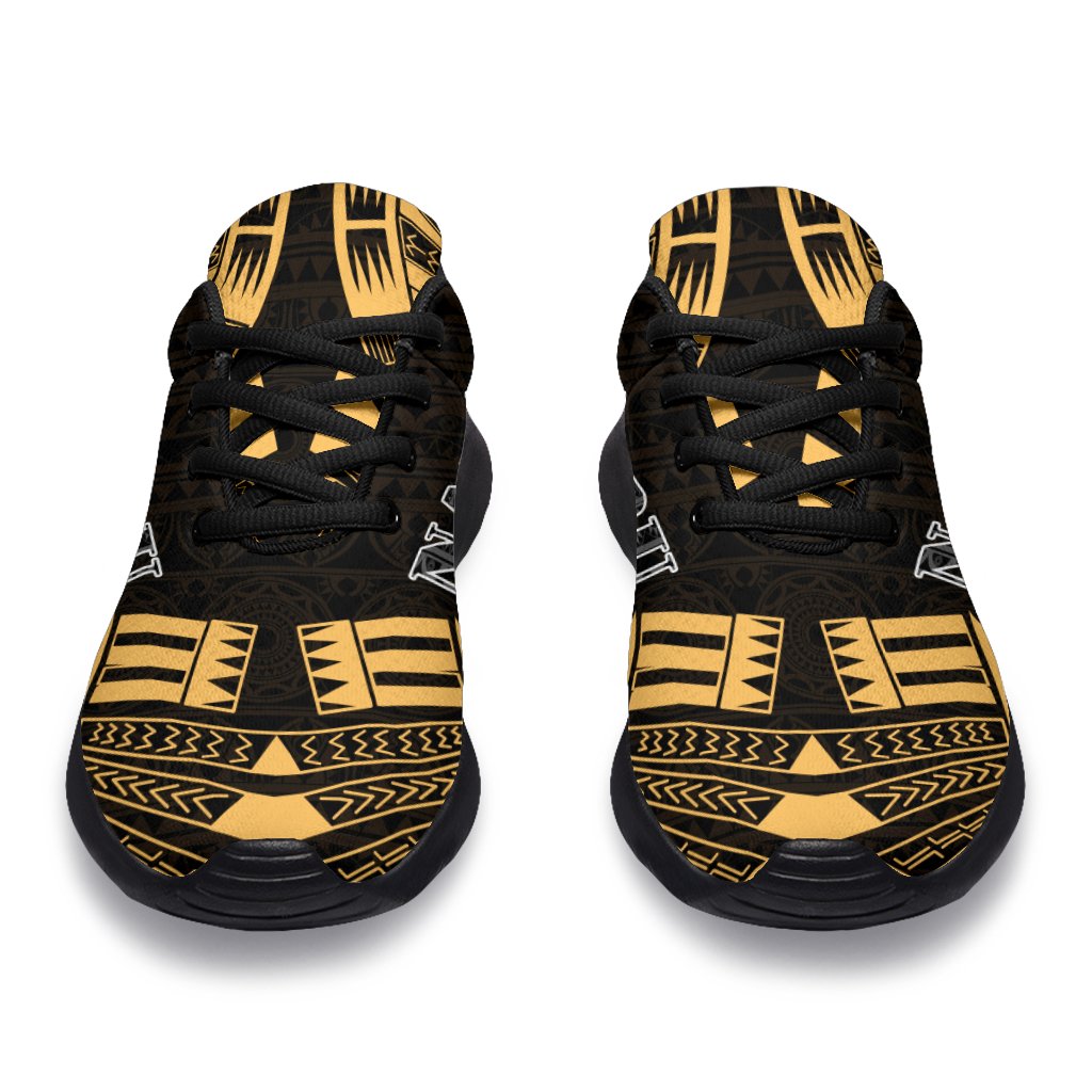 Nauru Sport Sneakers - Polynesian Tattoo Gold - Polynesian Pride