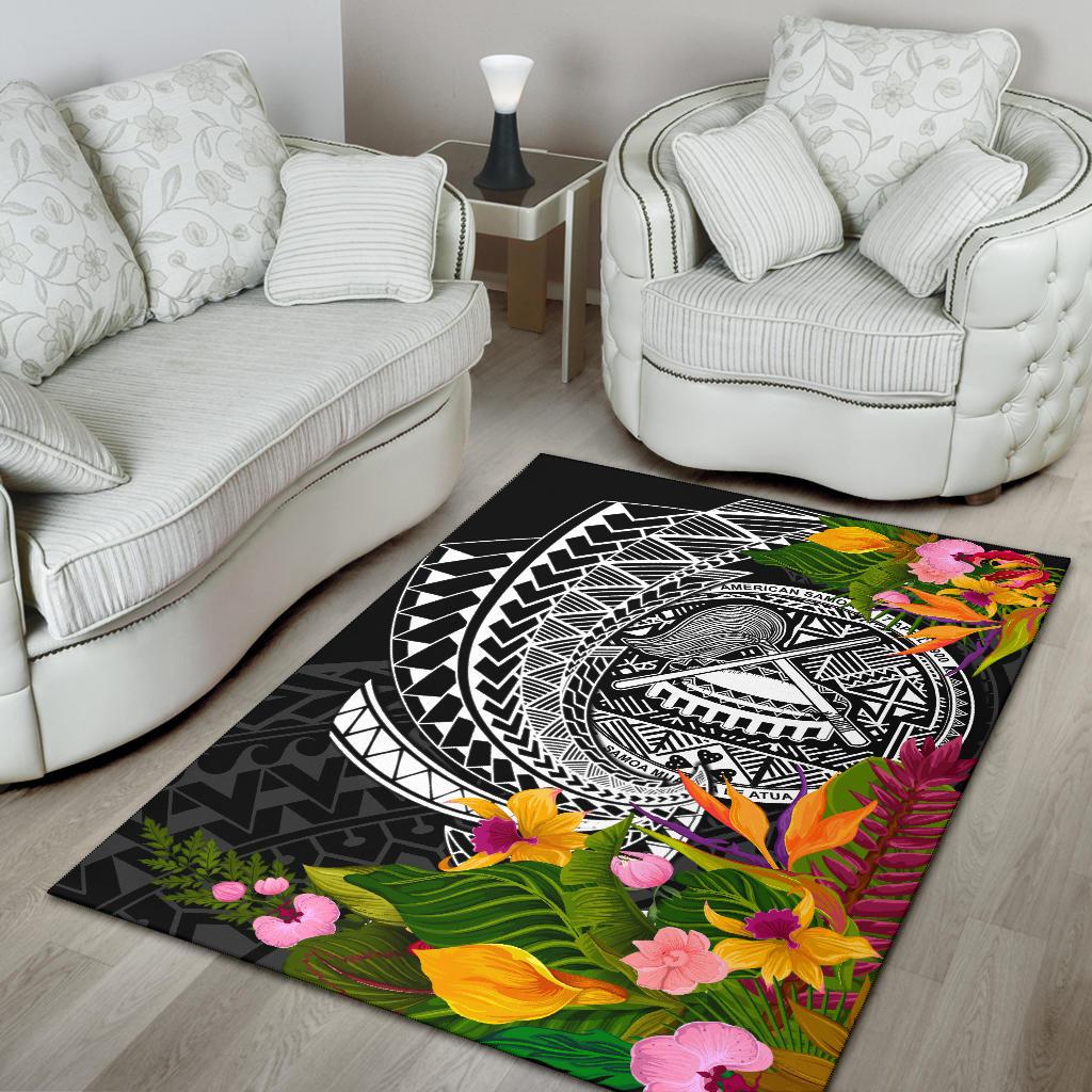 American Samoa Area Rug - Seal spiral Polynesian Patterns - Polynesian Pride