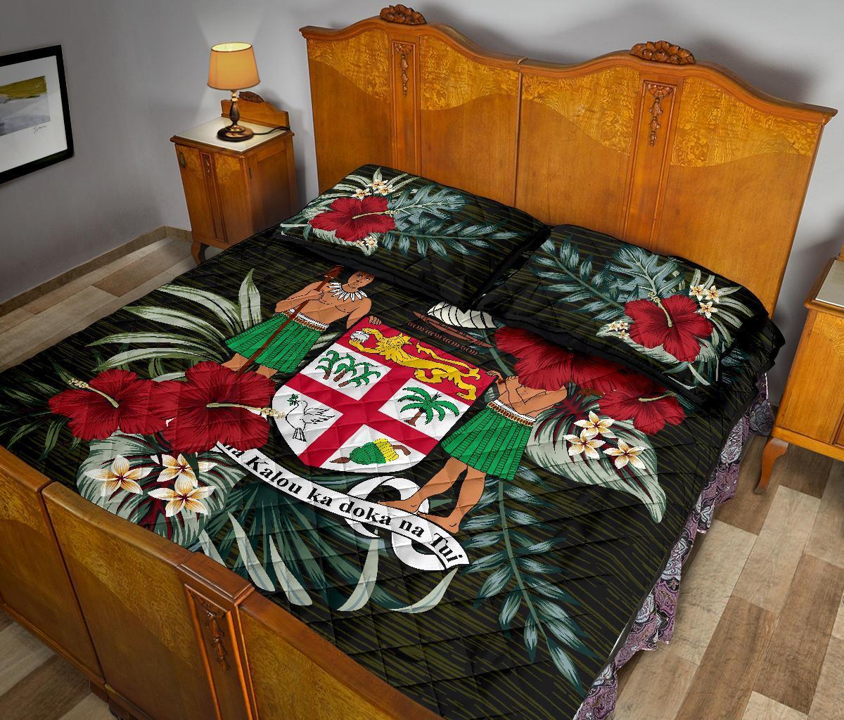 Fiji Polynesian Quilt Bed Set - Special Hibiscus - Polynesian Pride