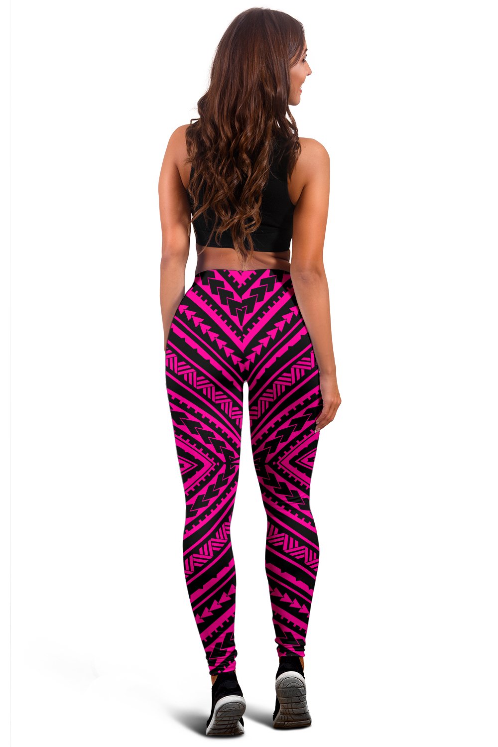 Polynesian Tatau Pink Hawaii Women's Leggings AH - Polynesian Pride