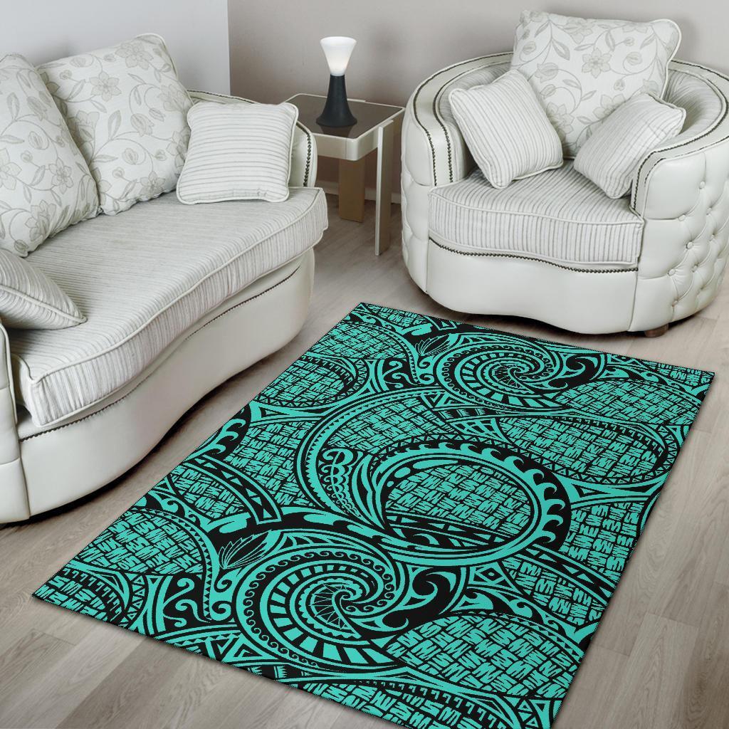 Hawaii Area Rug Polynesian Maori Lauhala AH - Polynesian Pride