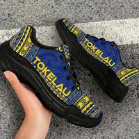 Tokelau Chunky Sneakers - Polynesian Chief Flag Version - Polynesian Pride