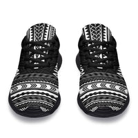 American Samoa Sporty Sneakers - Polynesian Chief Black Version - Polynesian Pride